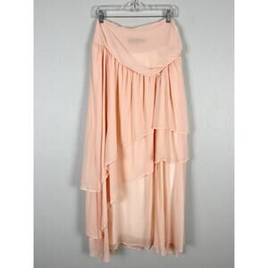 House of Harlow 1960 X Revolve Pink Chiffon Maxi Skirt
